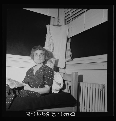 Arlington, Virginia. An older woman who resides at Arlington Farms, a residence for women who work in the U.S. government for the duration of the war