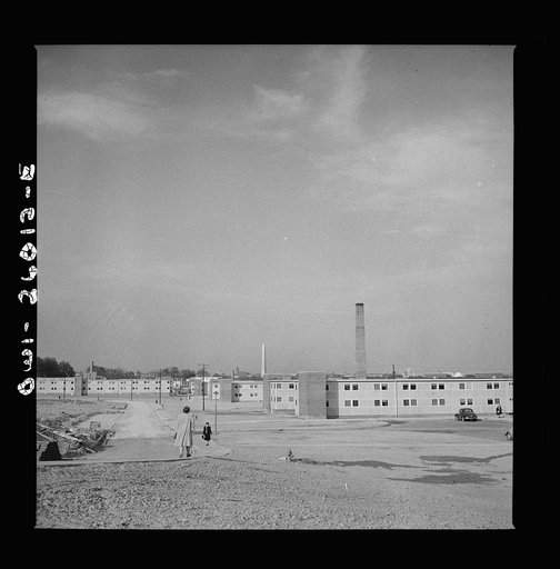 Untitled photo, possibly related to: Arlington, Virginia. The heating plant at Arlington Farms, a residence for women who work in the U.S. government for the duration of the war