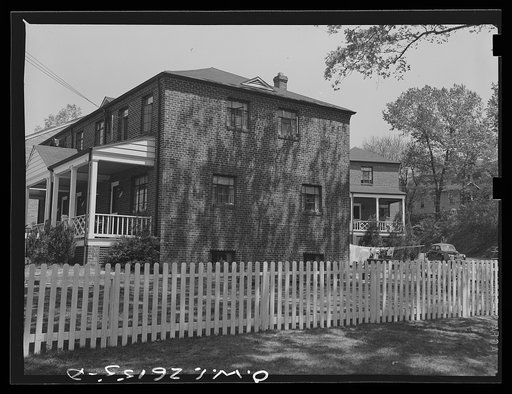 Washington, D.C. The home and yard of Mrs. Leroy Bonbrest at 1144 Branch Avenue, S.E., where Mrs. Bonbrest operates a pre-school nursery under the supervision of the District of Columbia Health Department