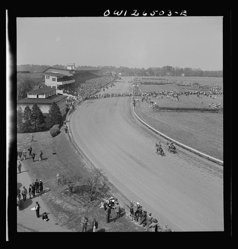 Pimlico racetrack, near Baltimore, Maryland. General view of Pimlico track