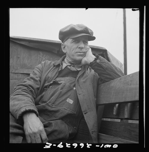 Untitled photo, possibly related to: Cicero, Illinois. A switchman at Clyde yard of the Chicago, Burlington and Quincy Railroad