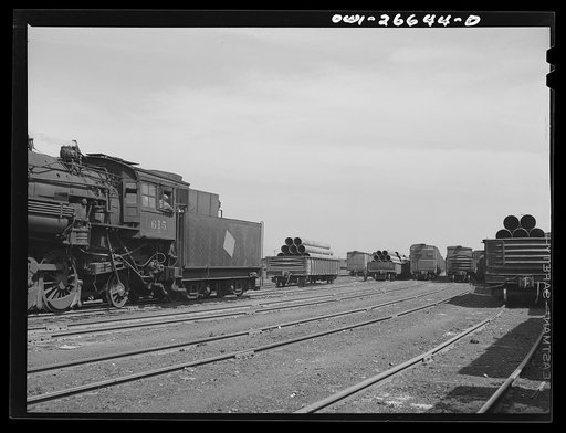 Bensenville, Illinois. Switching operations in Bensenville yard of the Chicago, Milwaukee, Saint Paul and Pacific Railroad