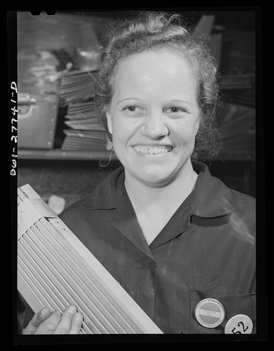 Bell Aircraft Corp., Niagara Falls, New York. Dispatcher in the sub-assembly department of Bell Airacobras