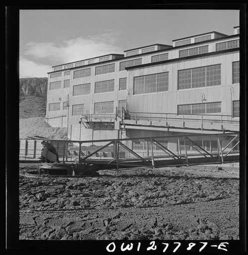 Morenci, Arizona. View of the copper concentrating plant of the Phelps Dodge mining corporation