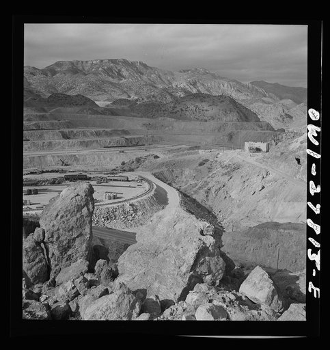 Morenci, Arizona. An open-pit copper mine of the Phelps Dodge mining corporation