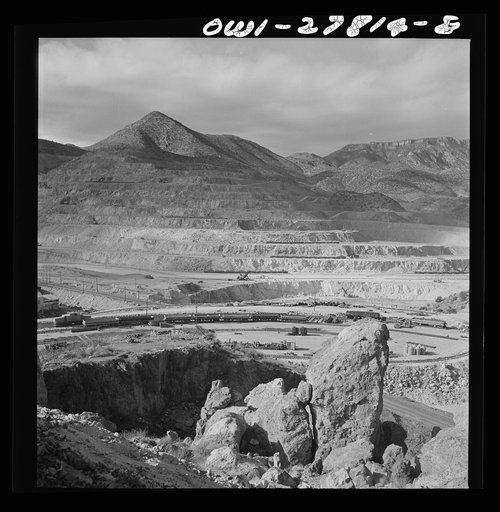 Morenci, Arizona. An open-pit copper mine of the Phelps Dodge mining corporation