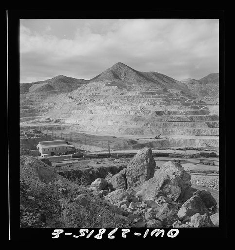 Untitled photo, possibly related to: Morenci, Arizona. An open-pit copper mine of the Phelps Dodge mining corporation
