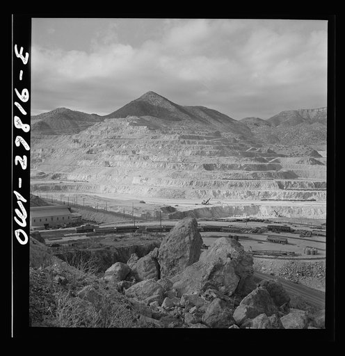 Untitled photo, possibly related to: Morenci, Arizona. An open-pit copper mine of the Phelps Dodge mining corporation