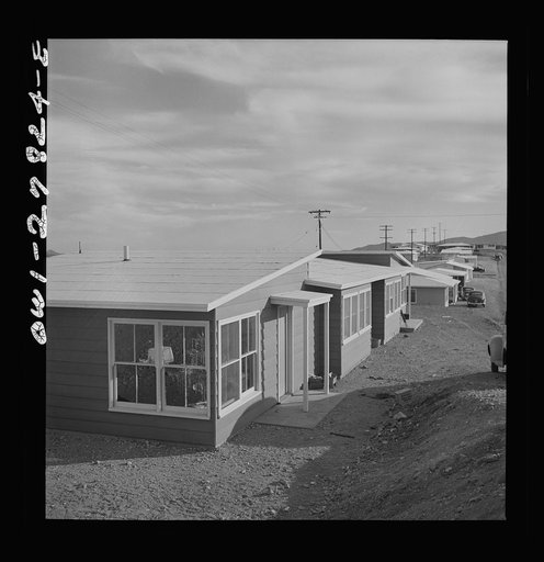 Morenci, Arizona. Newly erected homes for employees of the open-pit copper mine of the Phelps Dodge mining corporation