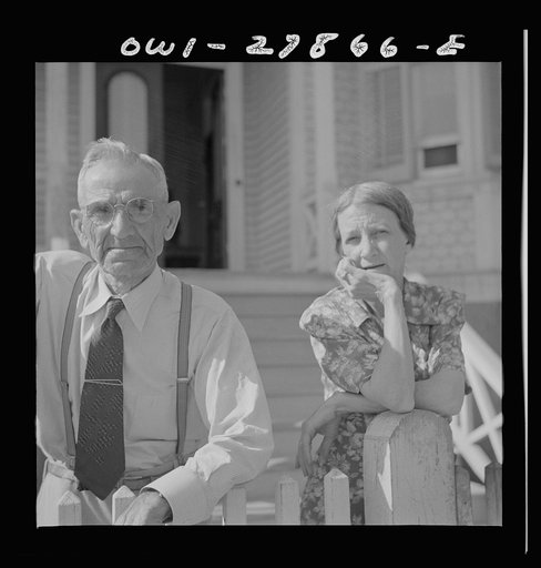 Untitled photo, possibly related to: Galveston, Texas. Couple from New Hampshire who have settled in Galveston, Texas for their health