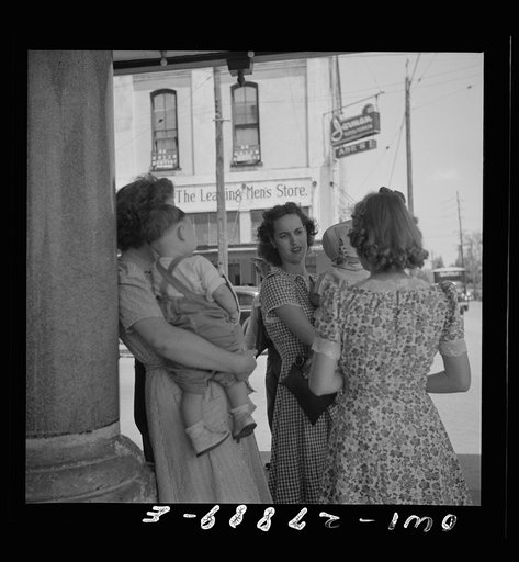 Untitled photo, possibly related to: Orange, Texas. Shoppers