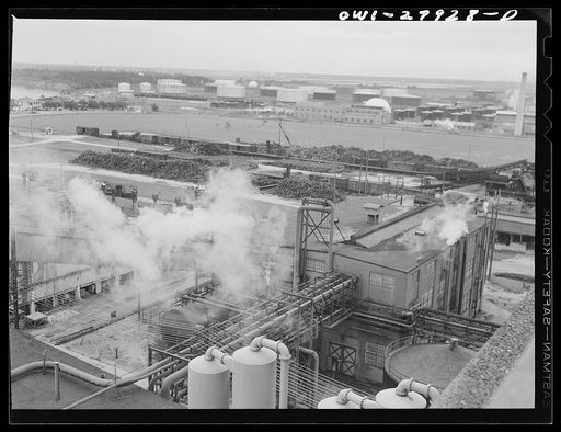 Untitled photo, possibly related to: Houston, Texas. Kraft paper mill