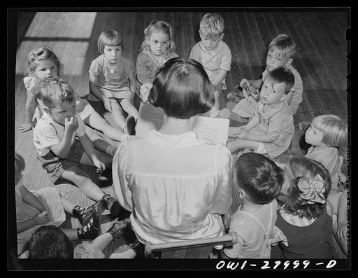 Orange, Texas. Nursery school close to the shipyards where children of working mothers stay from 6a.m. to 6 p.m.