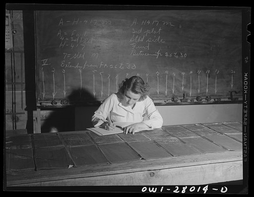 Orange, Texas. Woman studying to be an electrician at the war training school