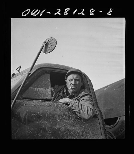 Private First Class Raymond E. Waller, of Dayton, Ohio. A trucker in civilian life, he is now serving overseas with the United States Army