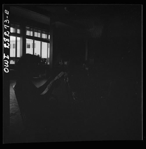 Untitled photo, possibly related to: Arlington, Virginia. The main lounge in Idaho Hall, Arlington Farms, a residence for women who work in the United States government for the duration of the war