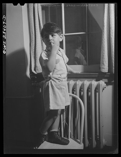 Untitled photo, possibly related to: Buffalo, New York. Lakeview nursery school for children of working mothers, operated by the Board of Education at a tuition fee of three dollars weekly. After the health examination, children drink a glass of water