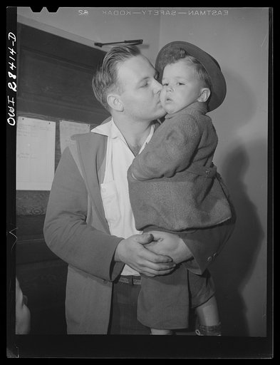 Lakeview nursery school for children of working mothers, operated by the Board of Education at the tuition fee of three dollars weekly. Gary's father brings him to school because he goes to work later than his mother