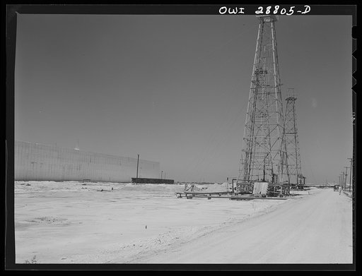 Freeport Sulphur Company, Hoskins Mound, Texas. Sulphur wells and vat