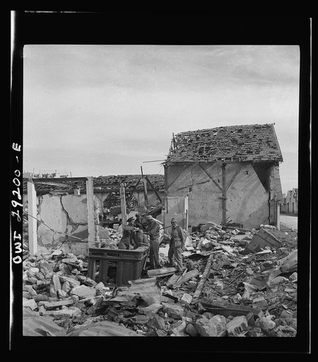 Some of the devastation around Tunis after the Allies delivered the knockout blow
