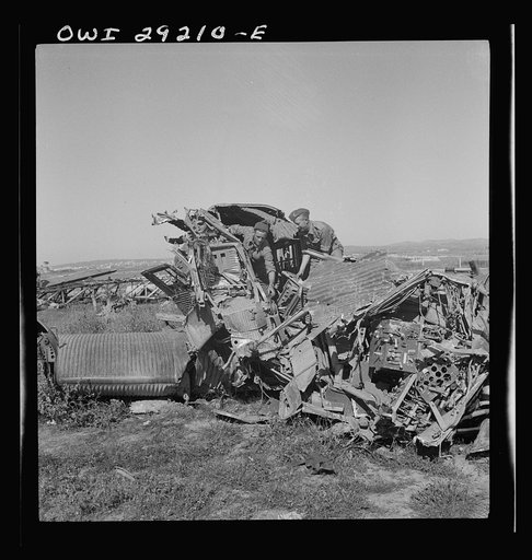 Some of the damage done to Axis equipment between Tunis and Bizerte after the Allies delivered the knockout blow