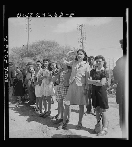 Tunis, Tunisia. A cheering crowd