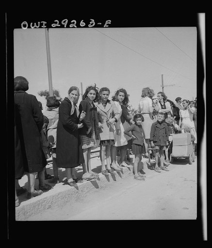 Tunis, Tunisia. A cheering crowd