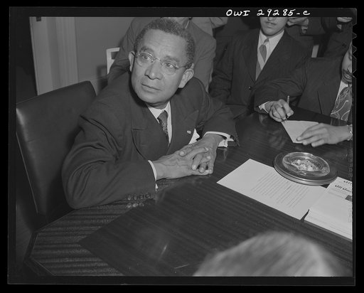 Untitled photo, possibly related to: Liberian president holds Blair House press conference. His Excellency, Edwin Barclay, President of the Republic of Liberia, talked readily and easily about the strategic positions of his country and the potentialities of its rubber industry in a press conference 