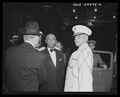 Untitled photo, possibly related to: Attended state dinner for the President of Liberia. Cordell Hull, United States Secretary of State, tendered a dinner for His Excellency, Edwin Barclay, President of the Republic of Liberia, Thursday, May 27th at the Hotel Carlton in Washington, D.C. Shown leavin