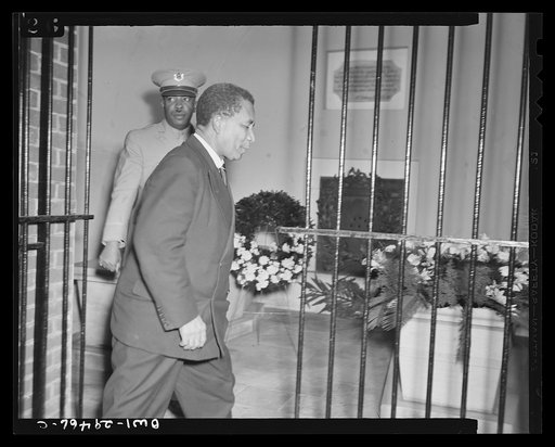 Untitled photo, possibly related to: President of Liberia honors nation's founder. His Excellency, Edwin M. Barclay, President of the Republic of Liberia, paid tribute to this nation's founder Saturday, May 29, 1943 whe he journeyed to Mount Vernon, Virginia, to place a wreath on the tomb of George 
