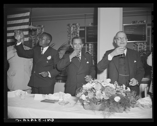 Luncheon for Liberian Presidential party. His Excellency, Edwin Barclay, President of the Republic of Liberia, was feted by Negro civic, social, professional and educational leaders Saturday, May 29, 1943 at a luncheon at the Lucy Diggs Slowe Hall in Washington, D.C. President-elect W.V.S. Tubman, P