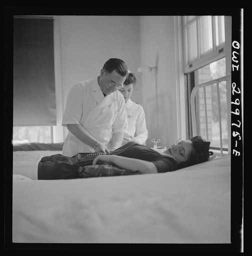 Untitled photo, possibly related to: Washington, D.C. Blood donor at the American Red Cross blood bank