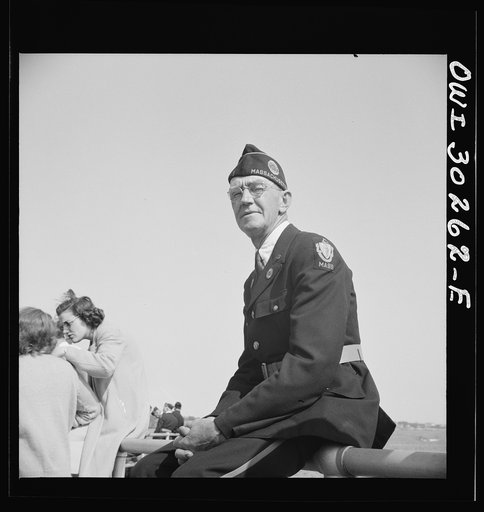 Gloucester, Massachusetts. Memorial Day, 1943. Portrait of an American legionaire