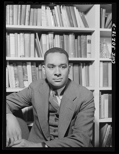 New York, New York. Richard Wright, Negro poet, in his study