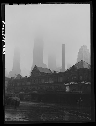 Untitled photo, possibly related to: New York City, foggy morning at Fulton fish market