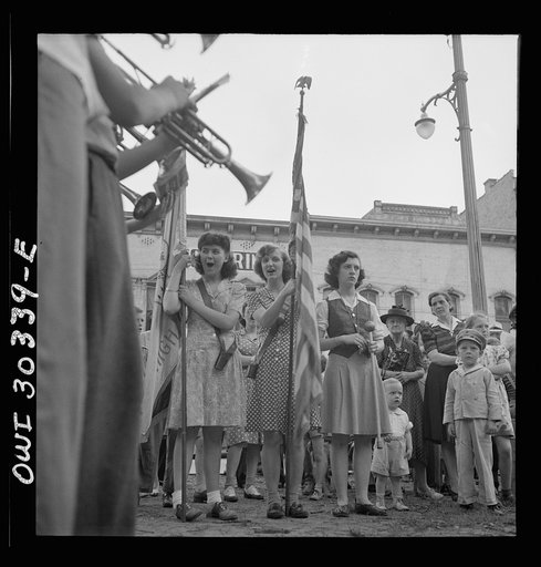 Gallipolis, Ohio. Girl flag bearers at Decoration Day ceremonies