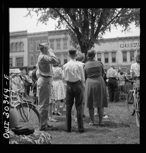 Gallipolis, Ohio. Soldier at Decoration Day ceremonies