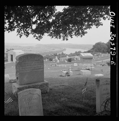 Cemetery overlooking the Ohio River