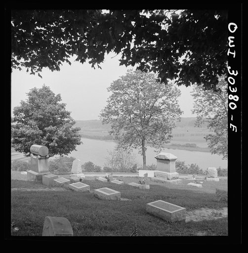 Cemetery overlooking the Ohio River