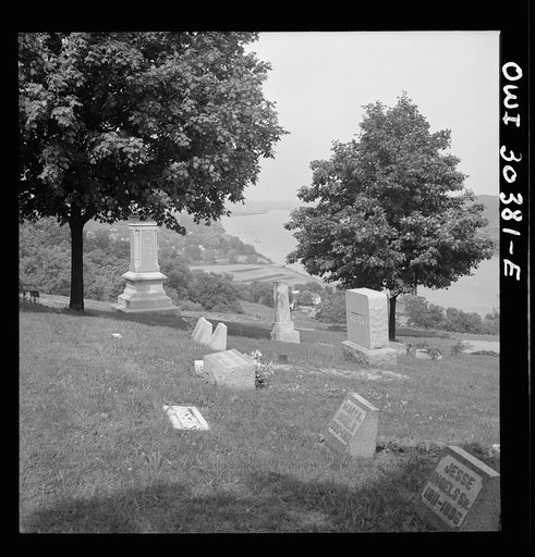 Cemetery overlooking the Ohio River