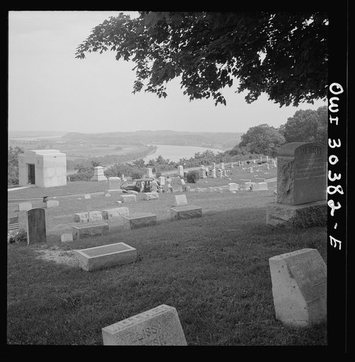 Untitled photo, possibly related to: Cemetery on a hill overlooking Ohio River near Gallipolis