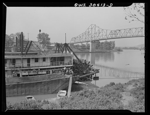 Towboat Arthur Hider tied up at Point Pleasant, West Virginia