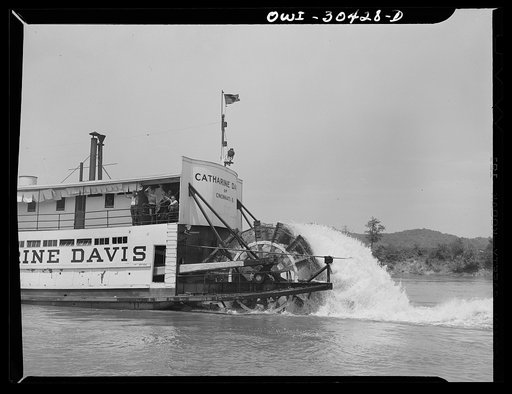 Rear of Catherine Davis, steamboat