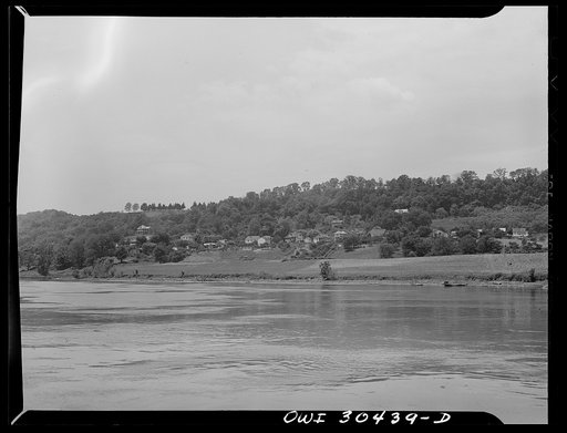 View from the river at Gallipolis, Ohio