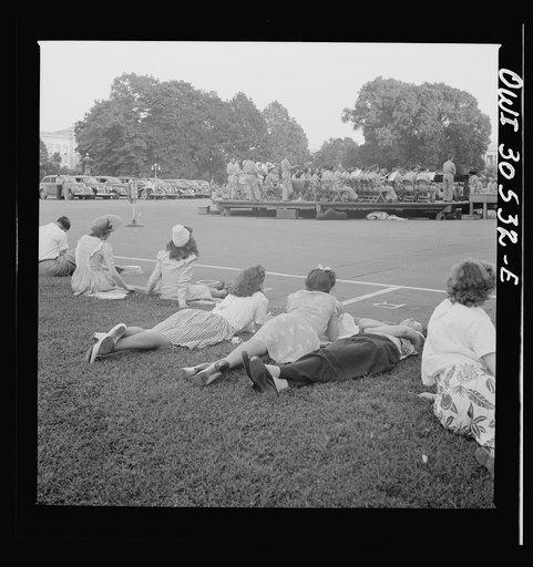 Washington, D.C. Listening to the U.S. Army band play at a free concert in front of the Capitol