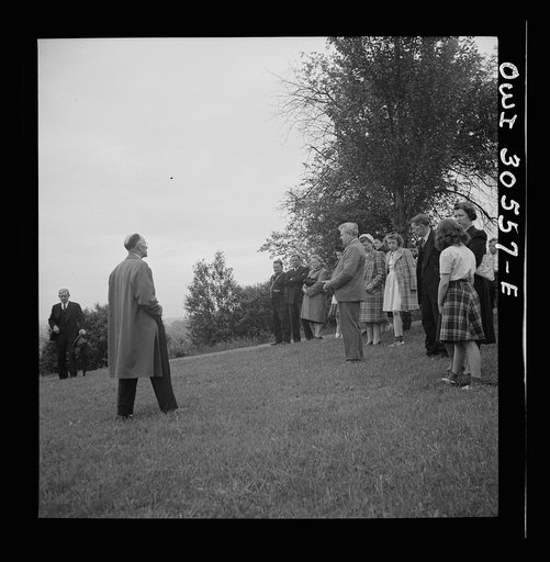 Untitled photo, possibly related to: Pittsburgh, Pennsylvania. Lithuanian-Americans attending Memorial Day mass in the Lithuanian cemetery