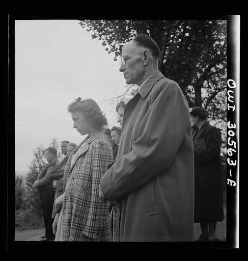 Pittsburgh, Pennsylvania. Lithuanian-Americans attending Memorial Day mass in the Lithuanian cemetery