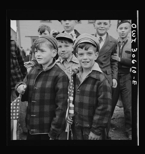 Untitled photo, possibly related to: Ashland, Aroostook County, Naine. Children made up a large part of the Memorial Day parade