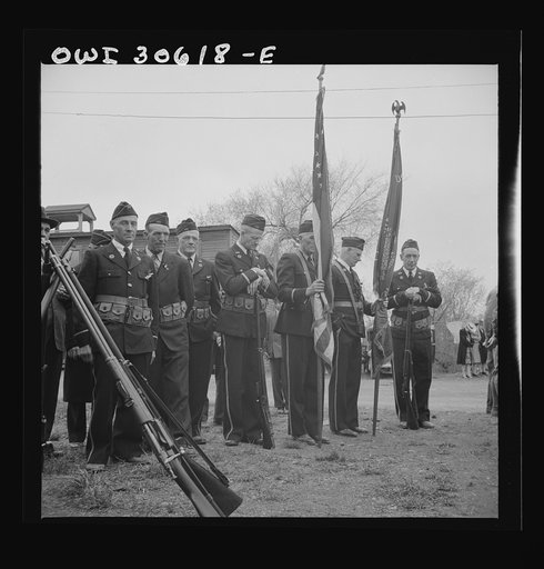 Ashland, Aroostook County, Maine. Memorial Day ceremonies