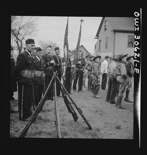 Ashland, Aroostook County, Maine. Memorial Day ceremonies